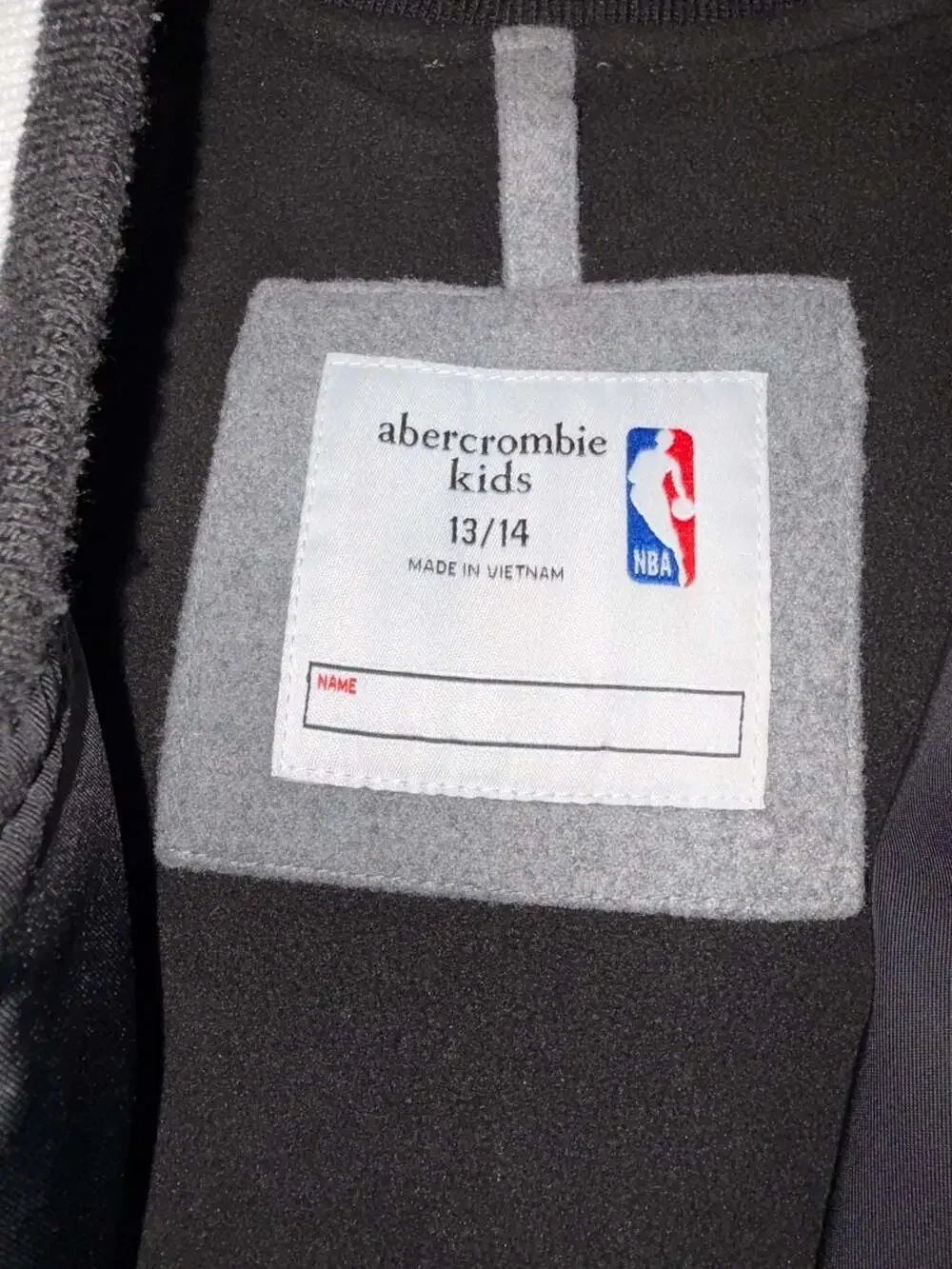 Abercrombie & Fitch NBA Varsity Jacket with Team Patches
